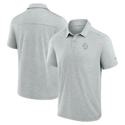 Men's Fanatics Gray Oklahoma Sooners Performance Polo