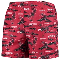 Maillot de bain FOCO Crimson Oklahoma Sooners Island Palm pour homme