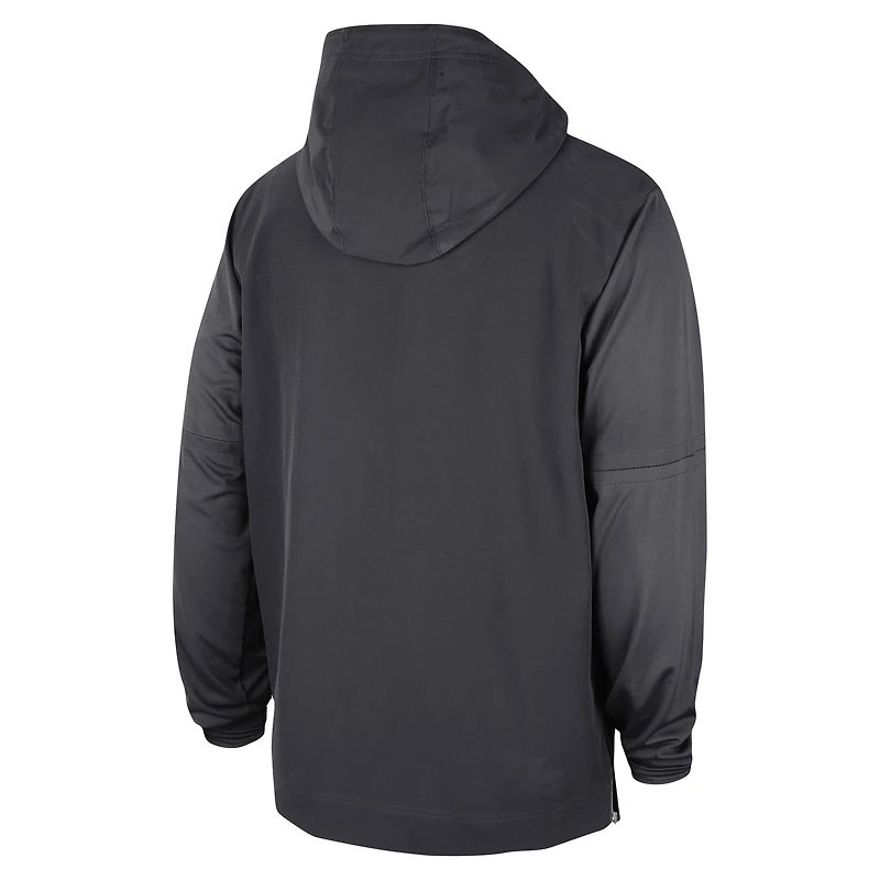Men's Jordan Brand Anthracite Oklahoma Sooners Player Half-Zip Jacket