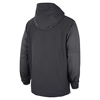 Men's Jordan Brand Anthracite Oklahoma Sooners Player Half-Zip Jacket