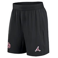 Men's Jordan Brand Black Oklahoma Sooners 2024 Sideline Performance Shorts