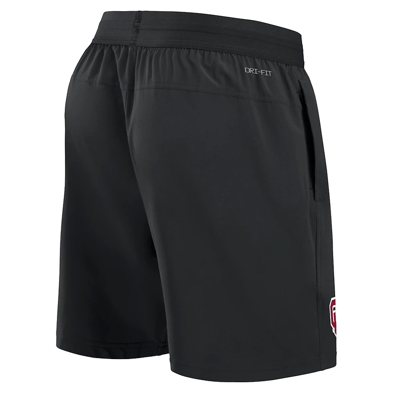 Men's Jordan Brand Black Oklahoma Sooners 2024 Sideline Performance Shorts