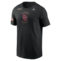Men's Jordan Brand Black Oklahoma Sooners 2025 Military Appreciation Dri-FIT T-Shirt
