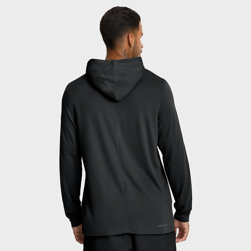 Men's Jordan Brand Oklahoma Sooners 2025 Sideline Dri-FIT Long Sleeve Hoodie T-Shirt