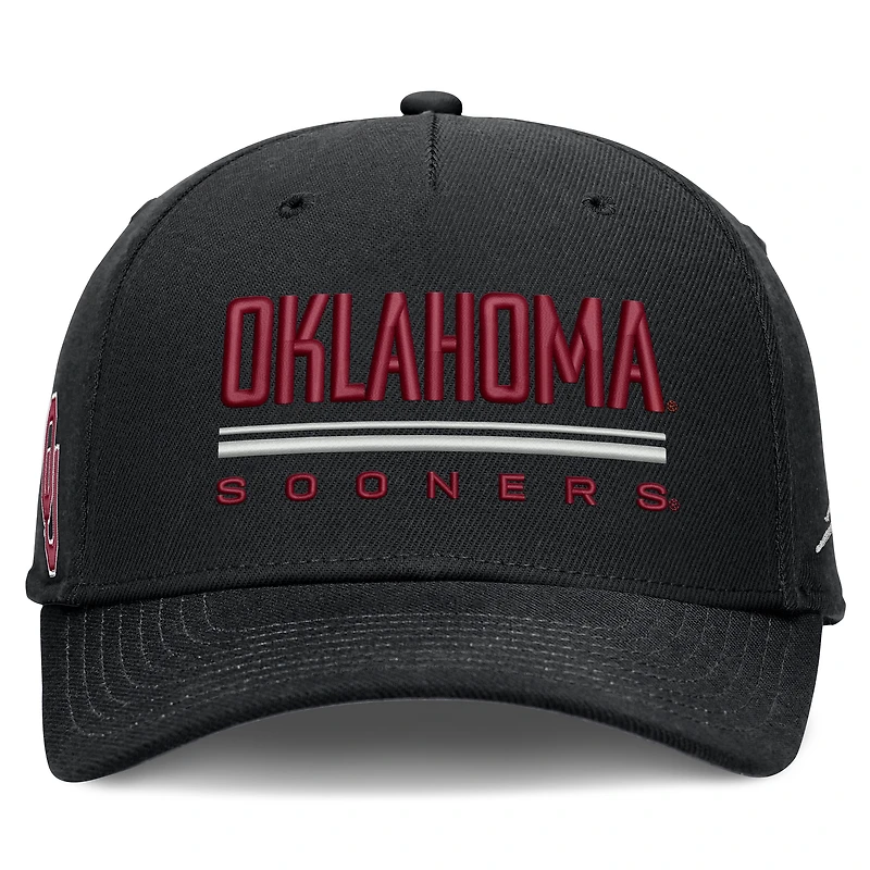 Casquette ajustable Jordan Brand Crimson Oklahoma Sooners 2026 Sideline Dri-FIT Rise pour homme