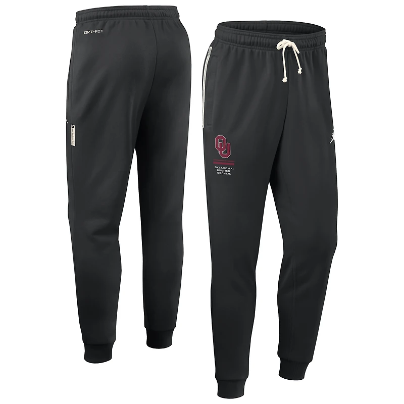 Men's Jordan Brand Black Oklahoma Sooners 2026 Sideline Standard Issue Dri-FIT Taper Pants