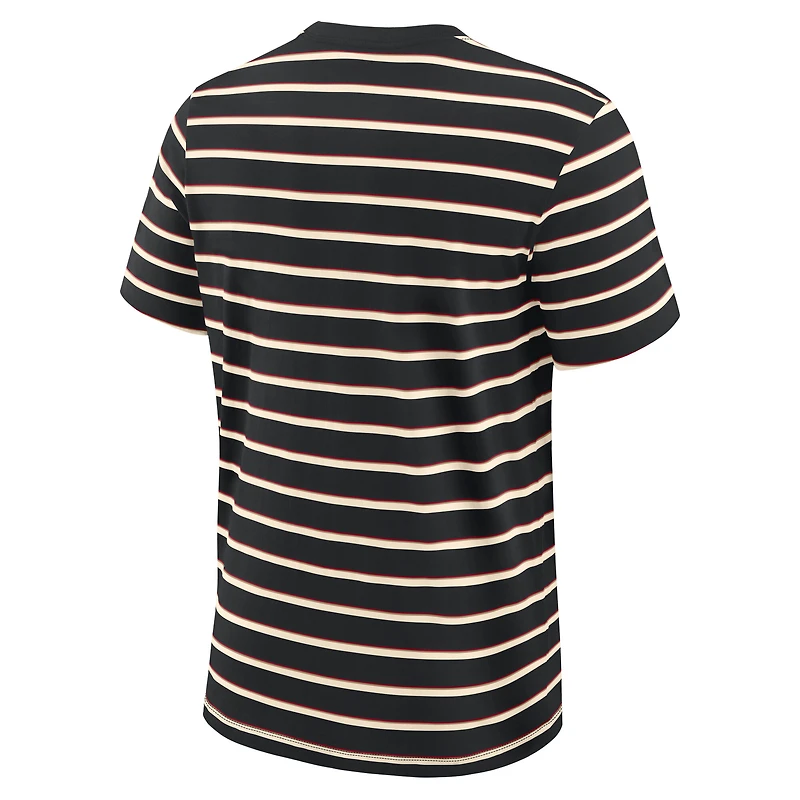 Men's Jordan Brand Black Oklahoma Sooners Athletic Prep Legacy Summit Stripe T-Shirt