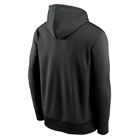 Sweat à capuche Jordan Brand noir pour homme Oklahoma Sooners Icon Football Performance