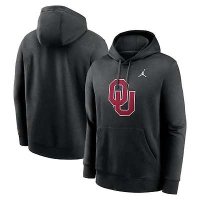 Men's Jordan Brand Crimson Oklahoma Sooners Primetime Club Fleece Pullover Hoodie