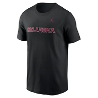 T-shirt Jordan Brand noir Oklahoma Sooners Primetime pour hommes