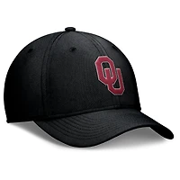 Men's Jordan Brand Black Oklahoma Sooners Rise Swoosh Dri-FIT Flex Hat