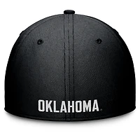 Men's Jordan Brand Black Oklahoma Sooners Rise Swoosh Dri-FIT Flex Hat