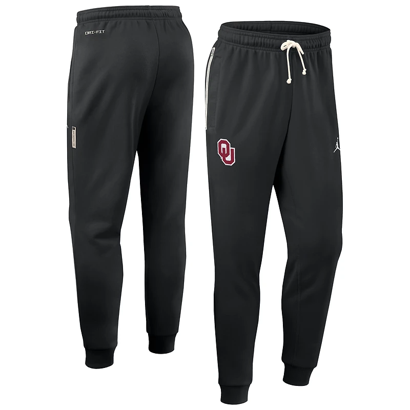 Men's Jordan Brand Black Oklahoma Sooners Sideline Performance Taper Pants