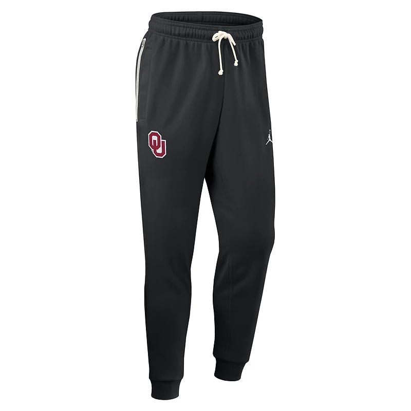 Men's Jordan Brand Black Oklahoma Sooners Sideline Performance Taper Pants