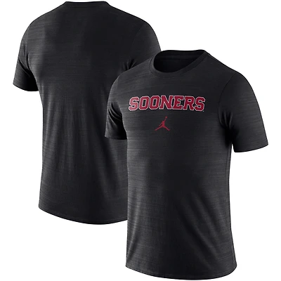 Men's Jordan Brand Black Oklahoma Sooners Velocity Performance T-Shirt