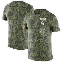 Men's Jordan Brand Camo Oklahoma Sooners Military Dri-FIT T-Shirt