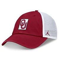Men's Jordan Brand Crimson/White Oklahoma Sooners Primetime Club Trucker Adjustable Hat