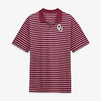Men's Jordan Brand Crimson/White Oklahoma Sooners Primetime Victory Striped Dri-FIT Polo