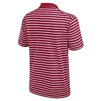 Men's Jordan Brand Crimson/White Oklahoma Sooners Primetime Victory Striped Dri-FIT Polo