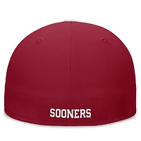 Casquette ajustée Performance avec logo de l'équipe Oklahoma Sooners Jordan Brand pour homme, cramoisi/blanc