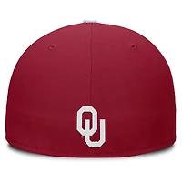 Men's Jordan Brand Crimson/White Oklahoma Sooners Two-Tone Primetime Performance Fitted Hat