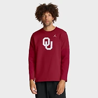 T-shirt à manches longues Therma-FIT pour homme Jordan Brand Crimson Oklahoma Sooners 2025 Sideline Coach