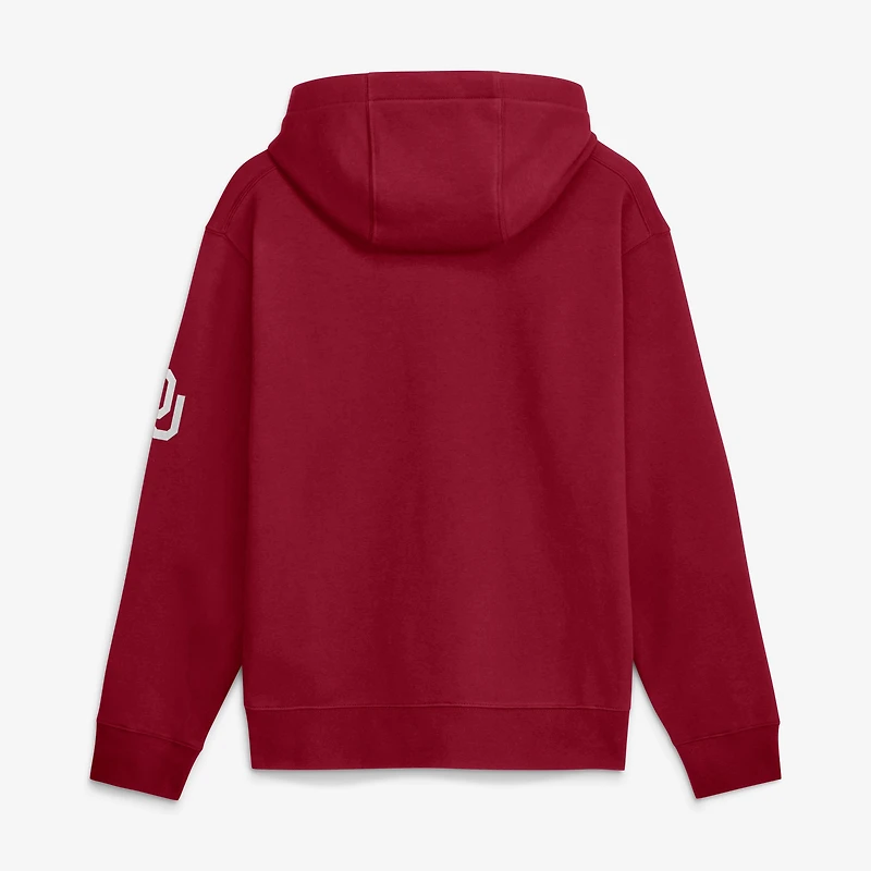 Men's Jordan Brand Crimson Oklahoma Sooners 2026 Sideline Club Fleece Hoodie