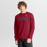 Men's Jordan Brand Crimson Oklahoma Sooners 2026 Sideline Club Sweatshirt