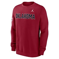 Men's Jordan Brand Crimson Oklahoma Sooners 2026 Sideline Club Sweatshirt