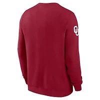 Men's Jordan Brand Crimson Oklahoma Sooners 2026 Sideline Club Sweatshirt