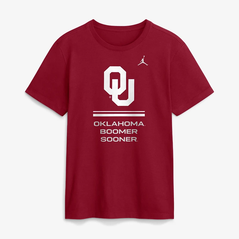 Men's Jordan Brand Crimson Oklahoma Sooners 2026 Sideline Dri-FIT T-Shirt