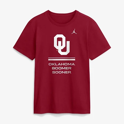 Men's Jordan Brand Crimson Oklahoma Sooners 2026 Sideline Dri-FIT T-Shirt