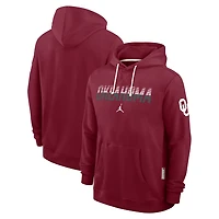Sweat à capuche Jordan Brand Crimson Oklahoma Sooners 2026 Sideline Standard Issue Dri-FIT pour homme