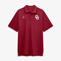 Men's Jordan Brand Crimson Oklahoma Sooners 2026 Sideline Tour Dri-FIT Polo
