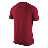 Men's Jordan Brand Crimson Oklahoma Sooners Basketball Logo T-Shirt