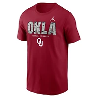 Men's Jordan Brand Crimson Oklahoma Sooners Campus Local T-Shirt