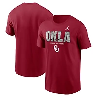 Men's Jordan Brand Crimson Oklahoma Sooners Campus Local T-Shirt