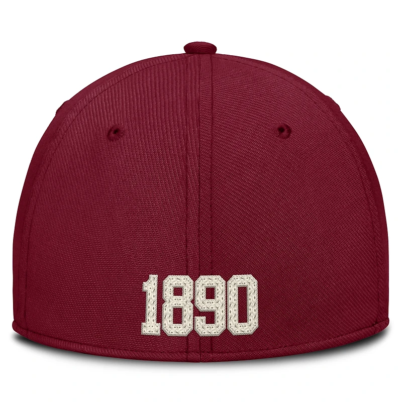 Casquette Jordan Brand Crimson Oklahoma Sooners Campus Prep Chained & Arched Swooshflex Flex pour homme