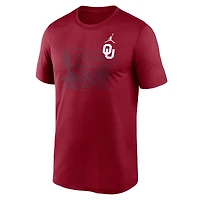 Men's Jordan Brand Crimson Oklahoma Sooners Campus Shadow Legend Performance T-Shirt