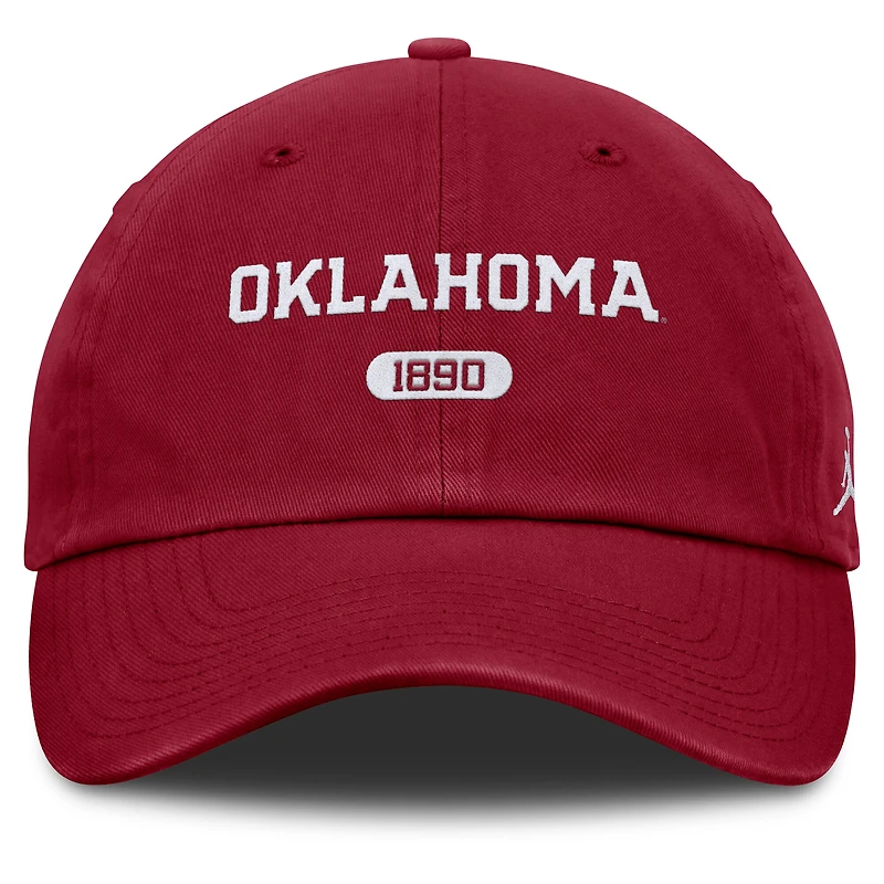 Casquette ajustable Jordan Brand Crimson Oklahoma Sooners Club pour homme