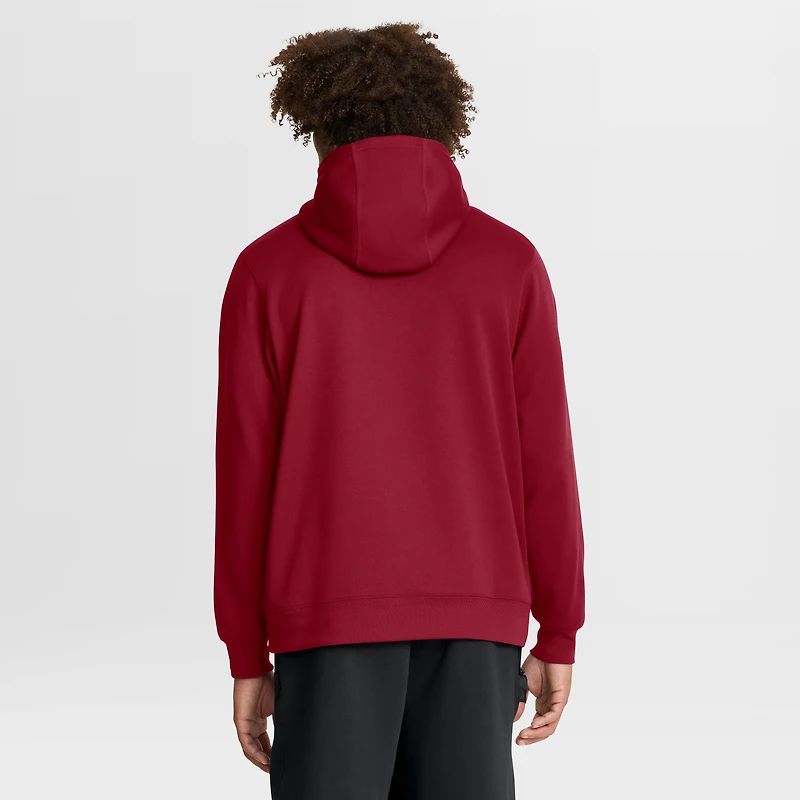 Sweat à capuche zippé 1/4 Jordan Brand Crimson Oklahoma Sooners Coaches Premium Dri-FIT pour homme