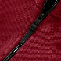 Men's Jordan Brand Crimson Oklahoma Sooners Coaches Premium Dri-FIT Quarter-Zip Hoodie