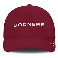 Men's Jordan Brand Crimson Oklahoma Sooners Gameday Aerobill Swooshflex Dri-FIT Hat
