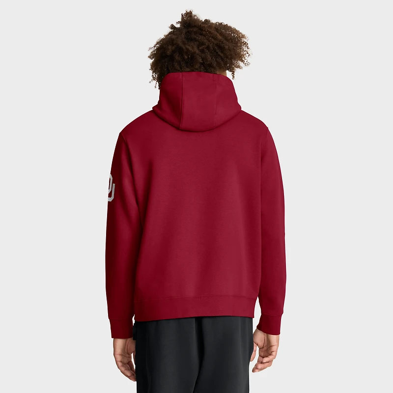 Men's Jordan Brand Crimson Oklahoma Sooners Nickname Club Fleece Pullover Hoodie