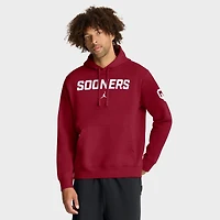 Men's Jordan Brand Crimson Oklahoma Sooners Nickname Club Fleece Pullover Hoodie