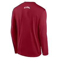 T-shirt à manches longues Jordan Brand Crimson Oklahoma Sooners pour homme