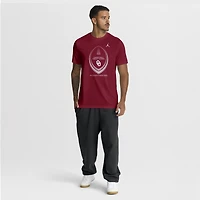 T-shirt Jordan Brand Crimson Oklahoma Sooners Primetime Legend Football Icon Dri-FIT pour homme