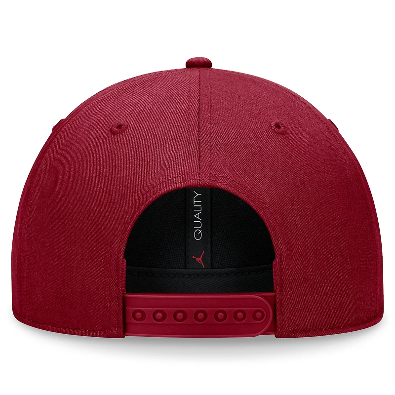Men's Jordan Brand Crimson Oklahoma Sooners Primetime Rise Adjustable Hat