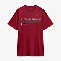 Men's Jordan Brand Gray Oklahoma Sooners Sideline Legend Dri-FIT T-Shirt