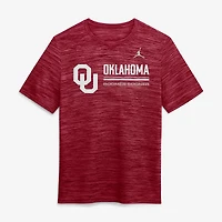 Men's Jordan Brand Crimson Oklahoma Sooners Sideline Velocity Dri-FIT T-Shirt